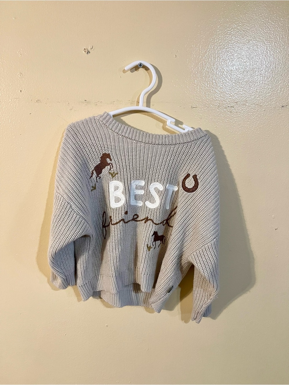 Babygirl Cream Knit Sweater